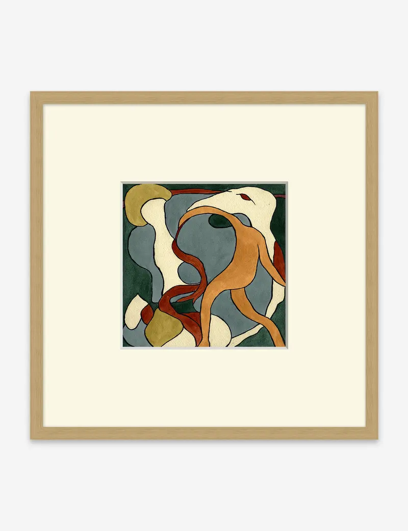 Abstracted Jazz Colorful Contemporary Wall Art Print 1
