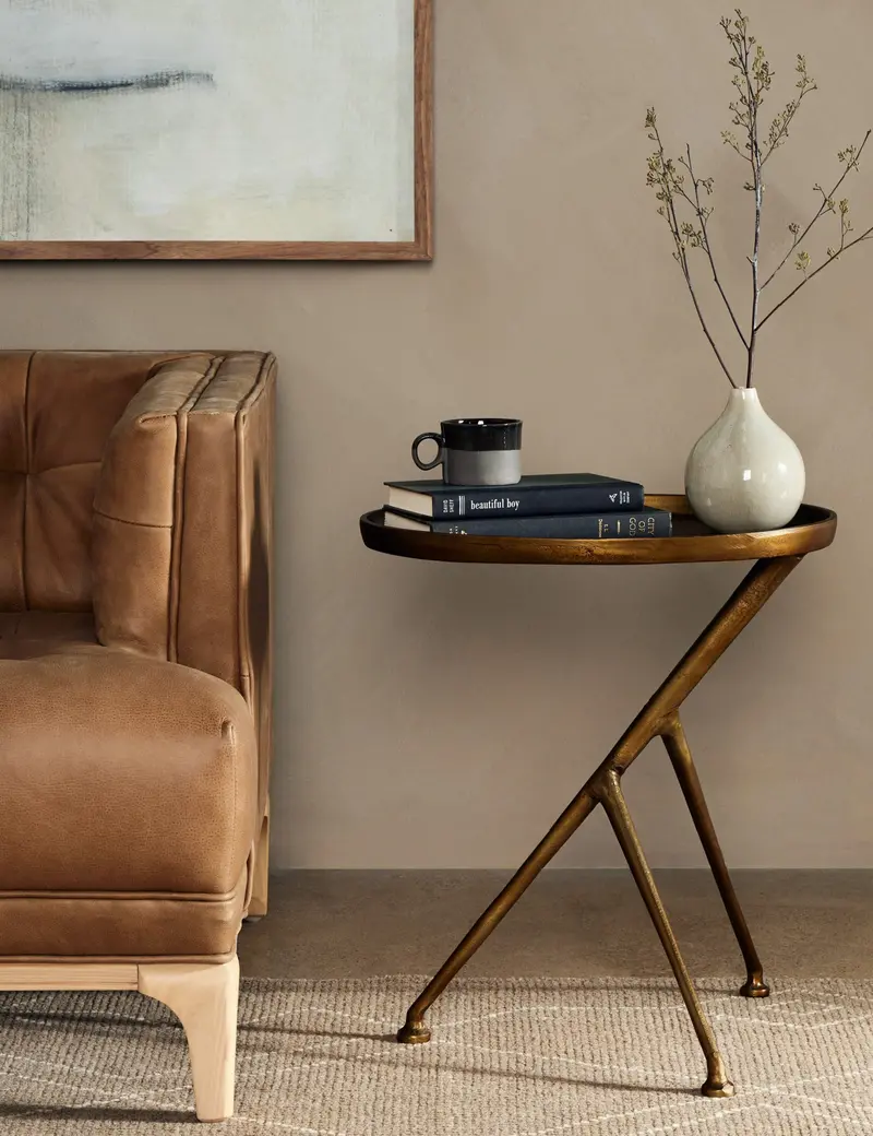 Araceli Round Wood Side Table 1
