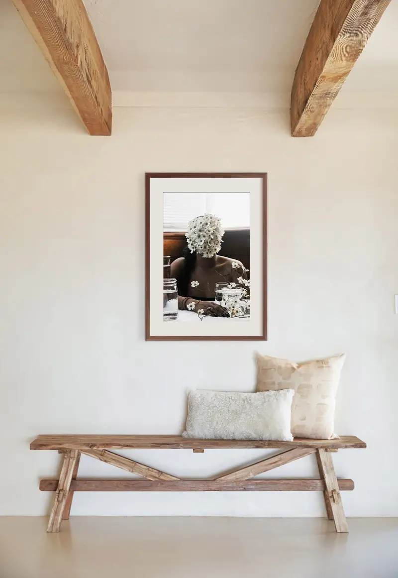 Ashley Johnson 'Southern Woman In White Dogwoods' Photography Art Print 1