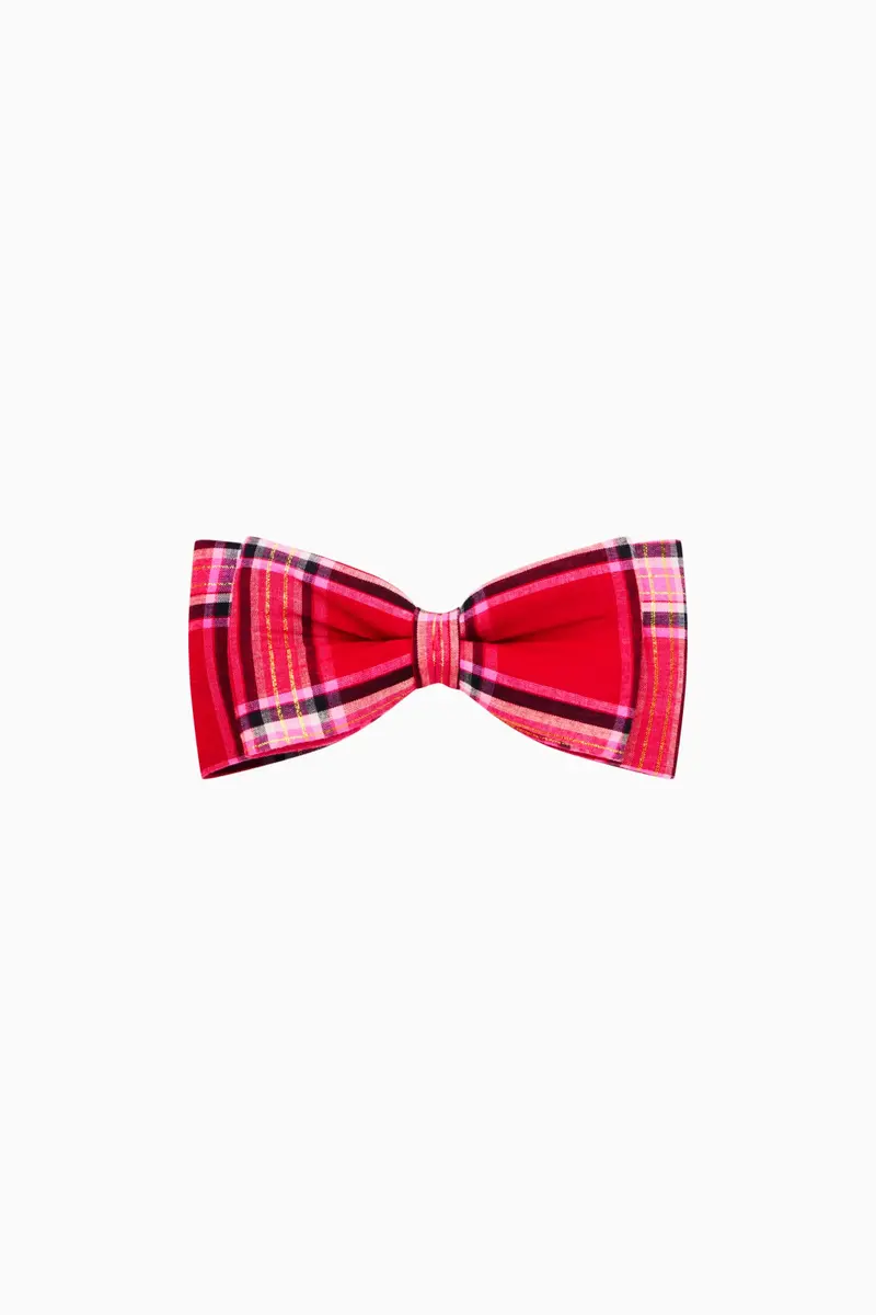 Ayisha Tartan Hair Accessory Bow 1