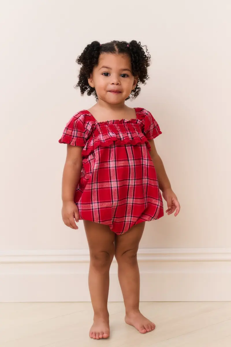 Baby Tartan Pinafore Dress 1