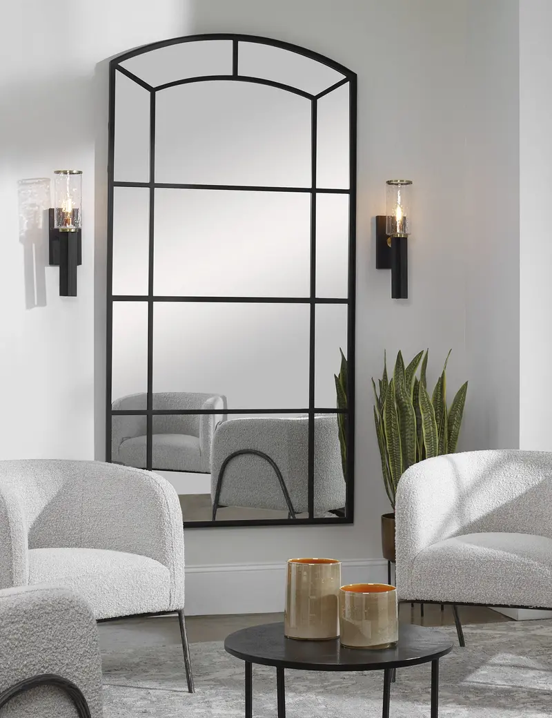 Banzet Floor-Length Mirror With Sleek Metallic Frame 1