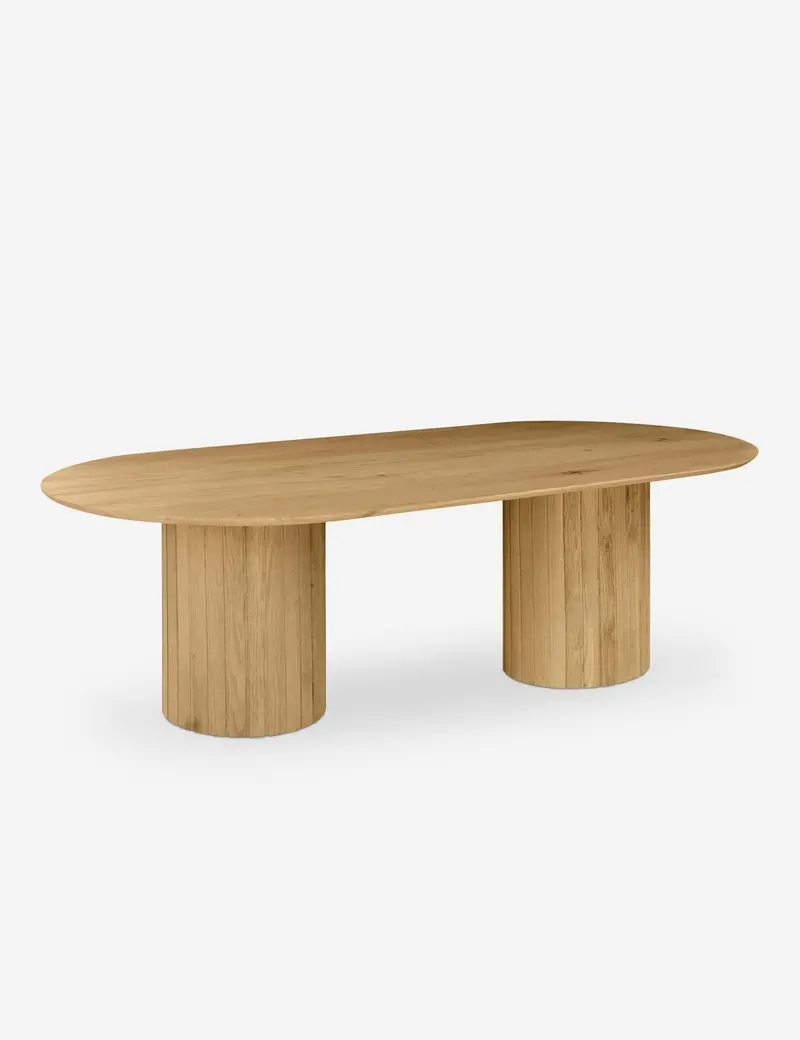 Benedict Oval Extendable Dining Table – Solid Hardwood Construction 2