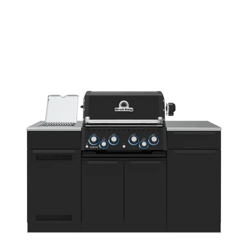 Broil King Baron 490 Island Gas Grill – Shadow Finish Outdoor Cooking Center 1