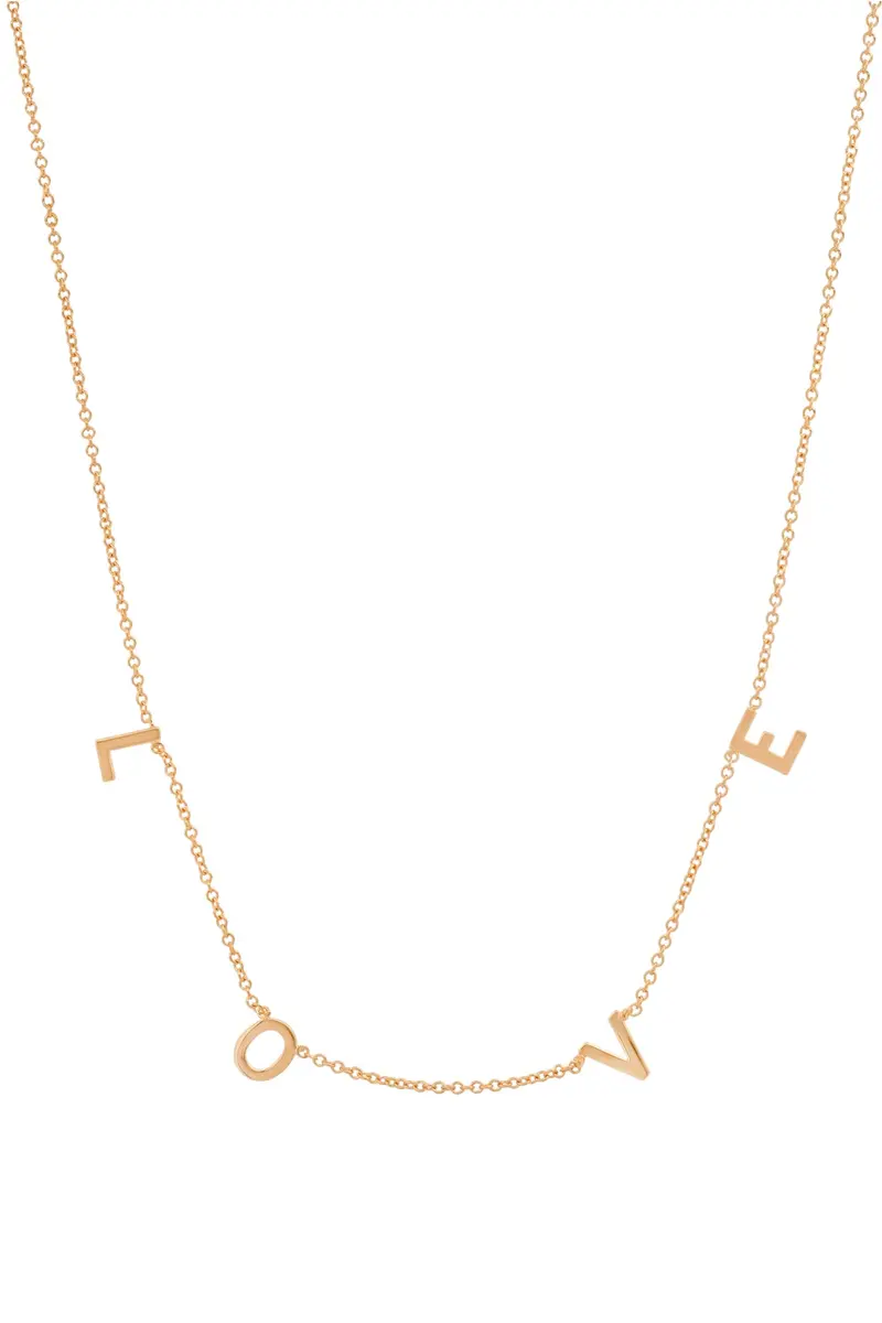 Bychari Minimalist Love Pendant Necklace 1