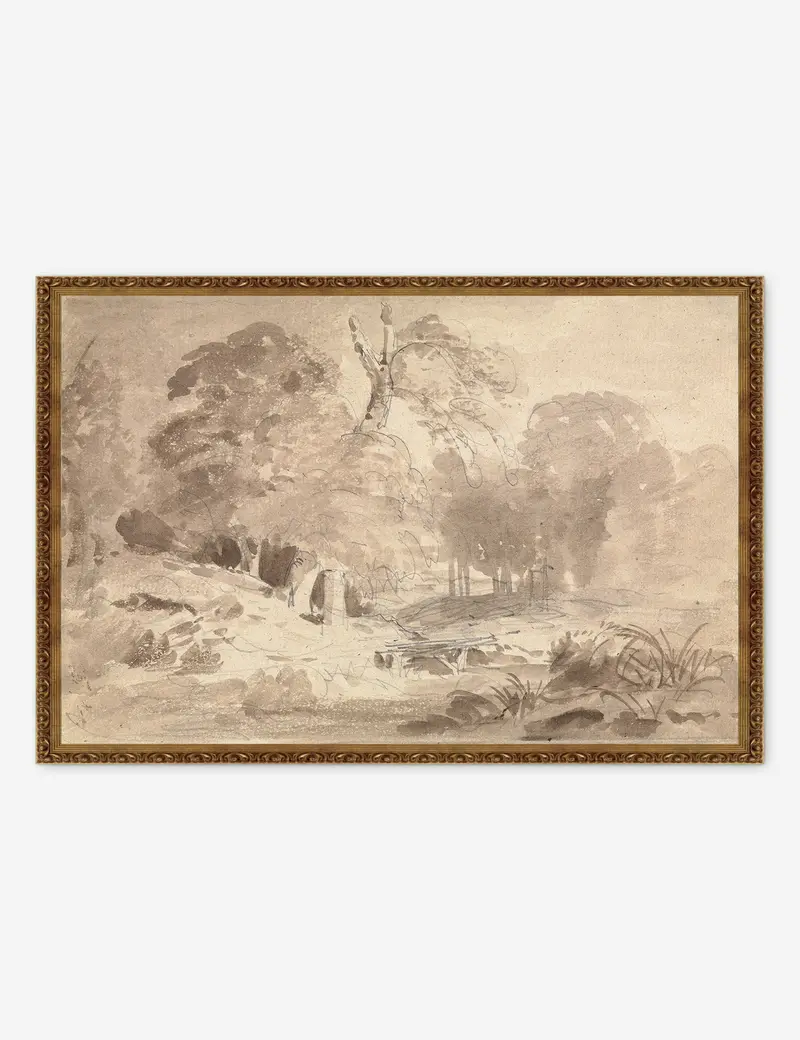 Carl Blechen’S Brandenburg Countryside Landscape Print 2