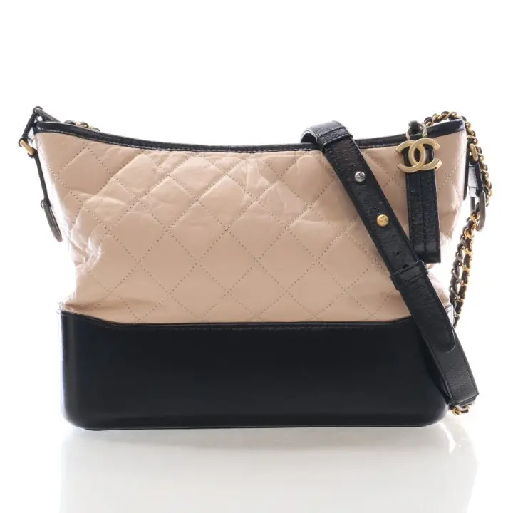 Chanel Medium Aged Calfskin Gabrielle Hobo Bag – Soft Structured Silhouette 1