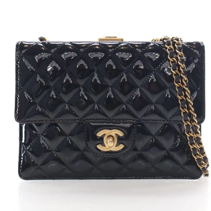 Chanel Medium Patent Leather Flap Bag 1