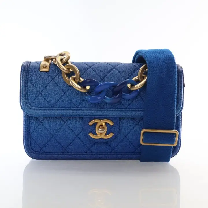 Chanel Small Caviar Flap Bag In Sunset On The Sea 1