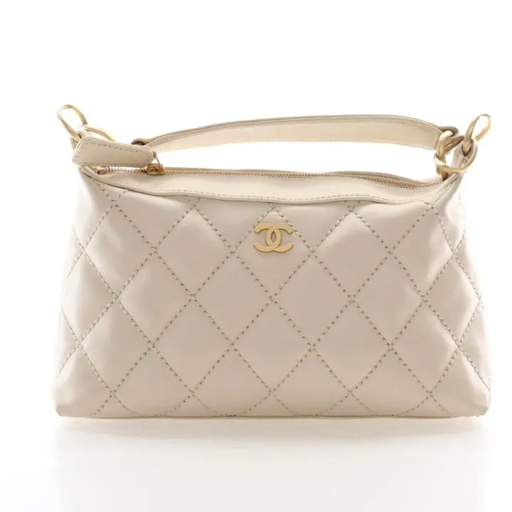 Chanel Vintage Mini Hobo Bag In Wild-Stitch Calfskin 1