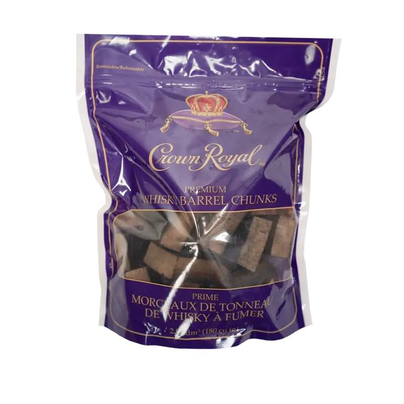 Crown Royal Whiskey Barrel Smoking Chunks – Intense Oak & Vanilla Infusion 1