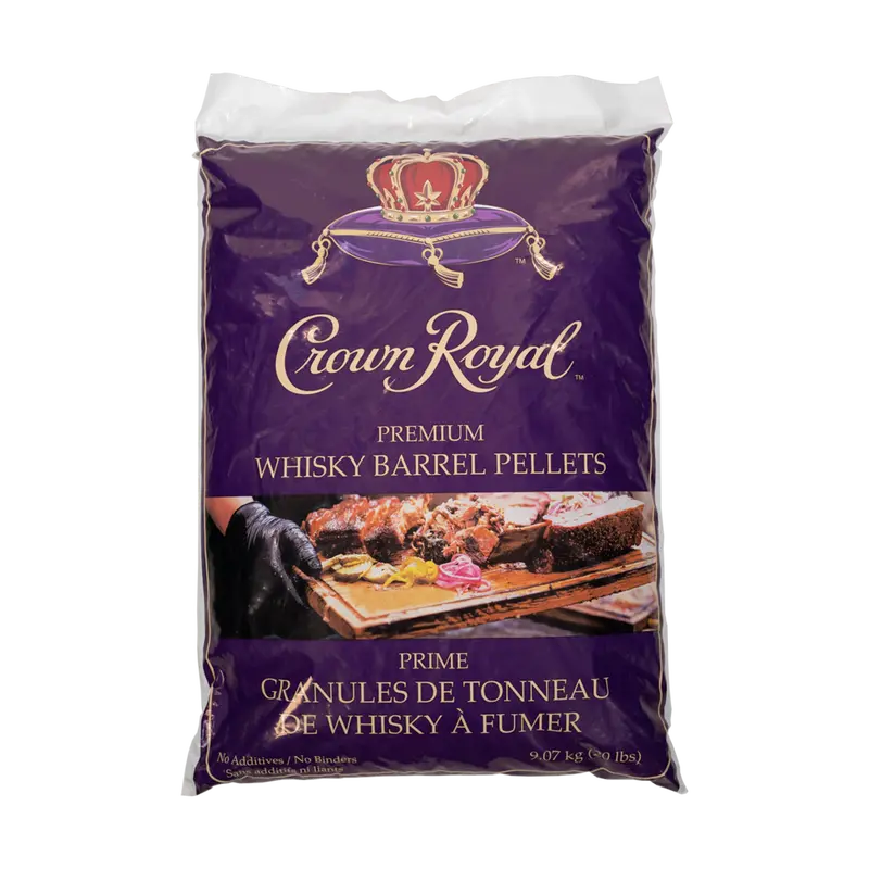 Crown Royal Whiskey Barrel Wood Pellets – Premium Smoking Fuel For Grills 1