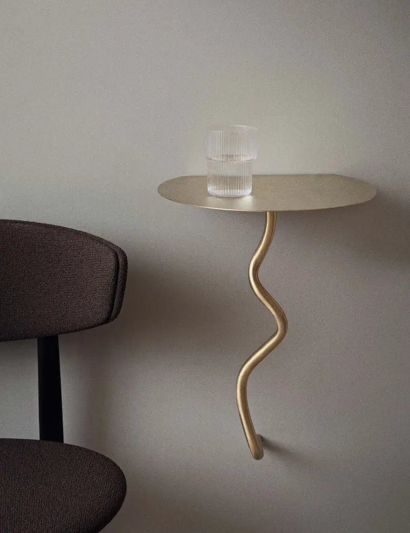 Curvature Wall-Mounted Side Table – Ferm Living Curved Design 1