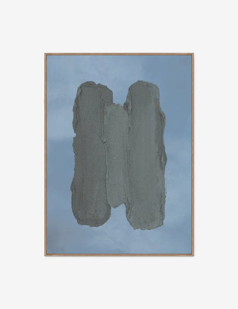 Danielle Davis 'Blue By You Ii' Calming Abstract Wall Art Print 1