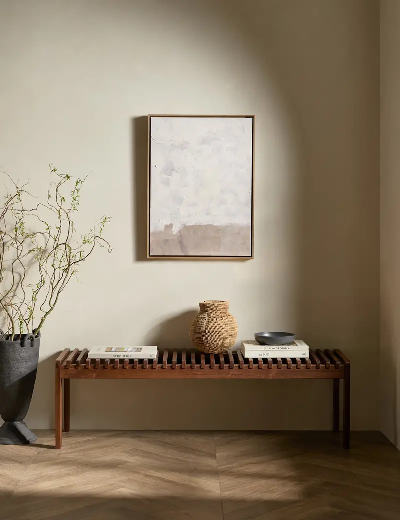 David Erickson 'Textural Ephemera' Layered Abstract Wall Art 1