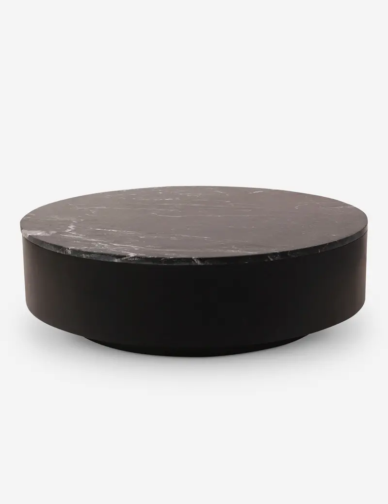 Duke Solid Wood Round Coffee Table – Rustic Meets Refined Design 1