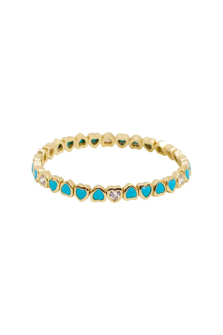 Erin Wachs Small Heart Stretch Bracelet – Adjustable Fit 1