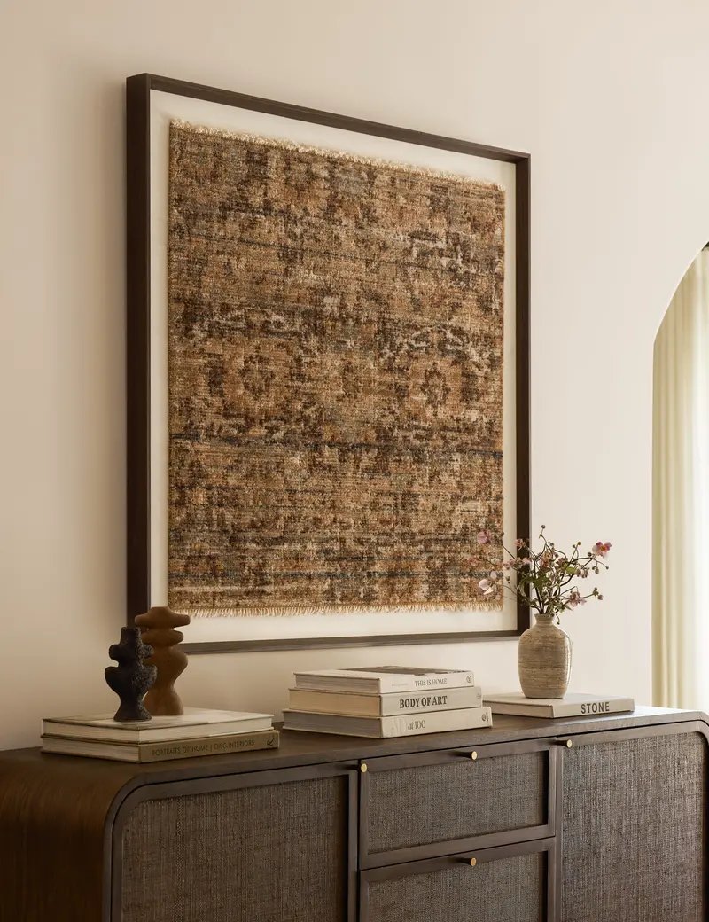 Etta Neutral-Tone Fabric Wall Art 1