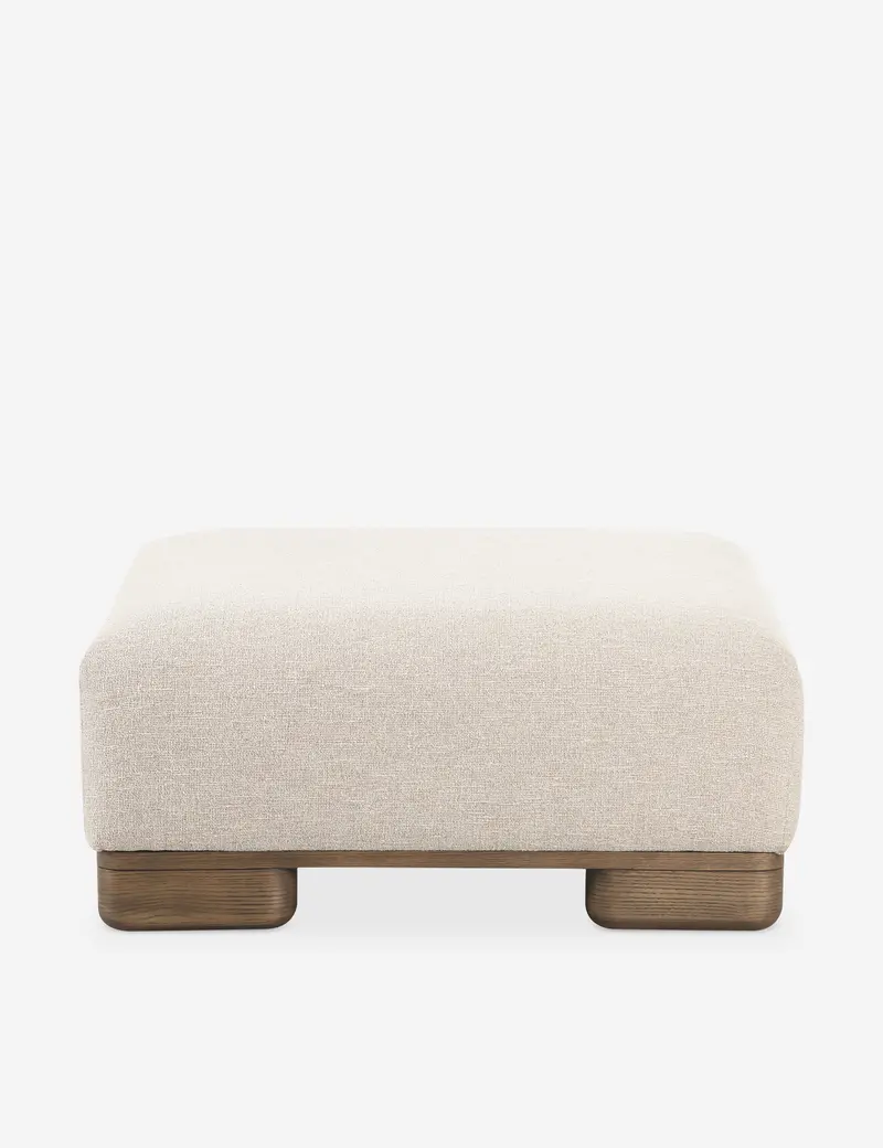 Fairchild Square Tufted Ottoman – Versatile Lounge Or Footrest 1