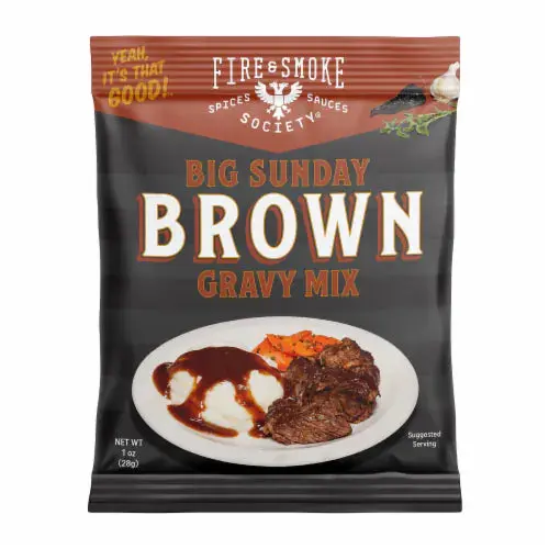 Fire & Smoke Society Big Sunday Brown Gravy Mix – Savory Slow-Simmered Flavor Base 1