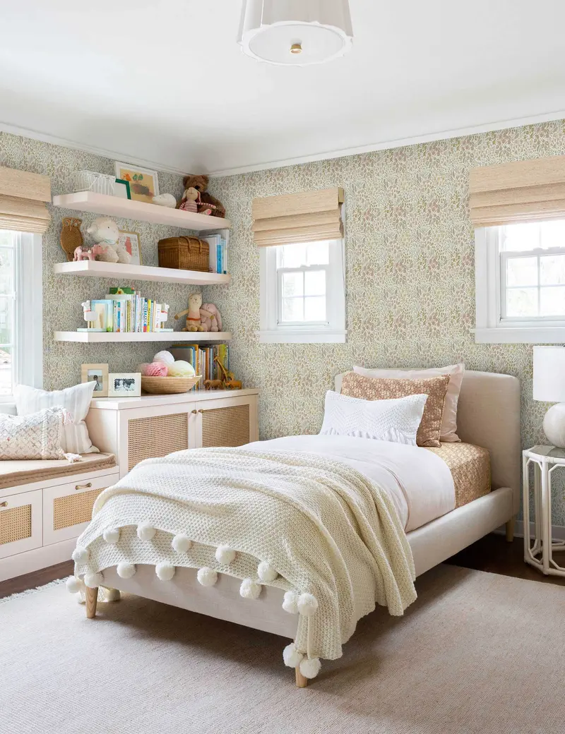 Floral Field Wallpaper By Rylee + Cru – Botanical Nursery Wallcovering 1