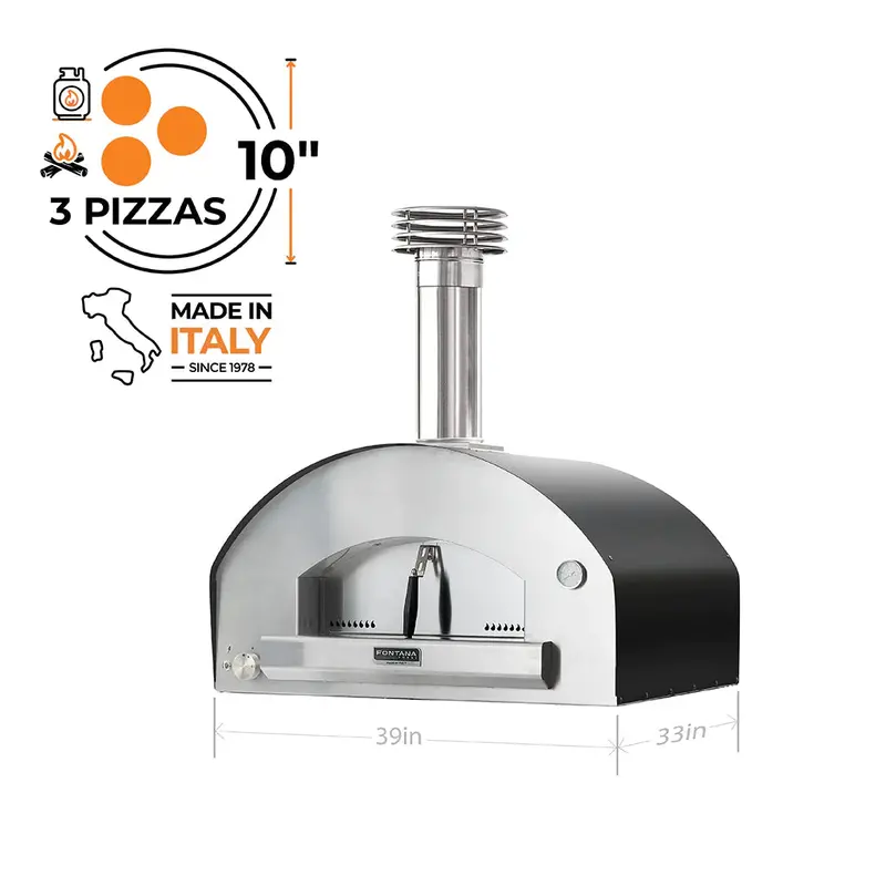 Fontana Forni Firenze Hybrid Pizza Oven (Top Unit Only) – Rosso Red 1