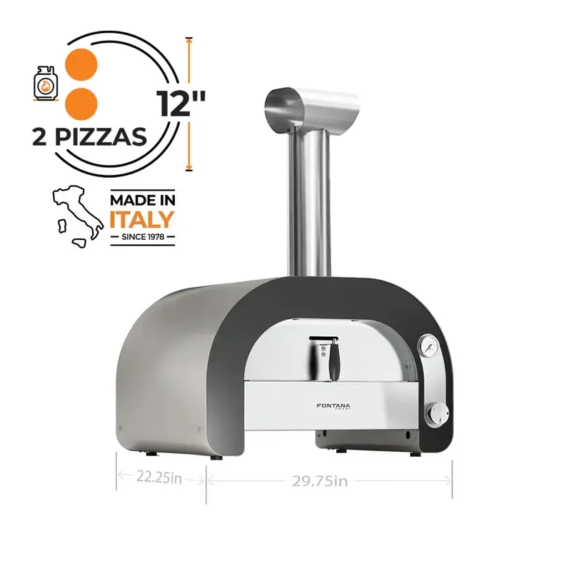 Fontana Forni Maestro 60 Top-Only Gas Pizza Oven 1