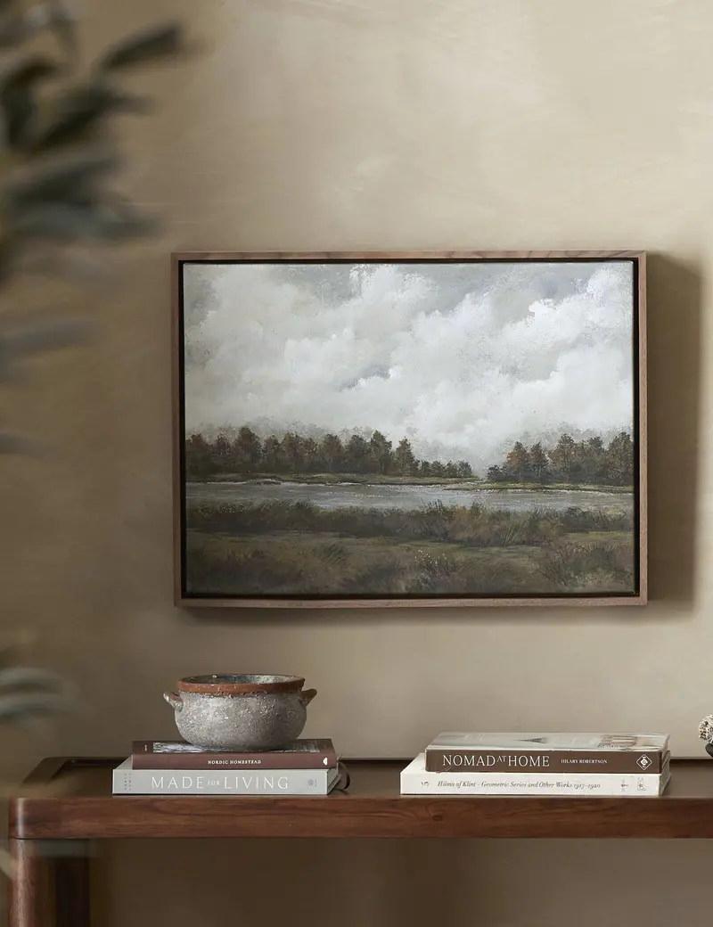 Forest Across The Water Fine Art Print – Tranquil Scene By Lori Marie 1