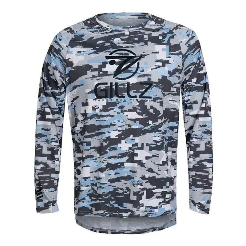 Gillz Contender Tek Long Sleeve Performance Shirt – Powder Blue 1