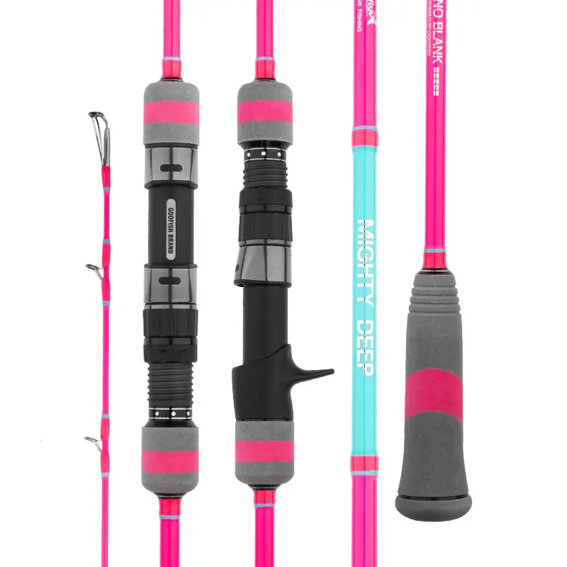 Goofish® Mighty Deep Pink Slow Pitch Jigging Rod – 6-Foot Pe4–7 Rod For 200–700G Jigs 1