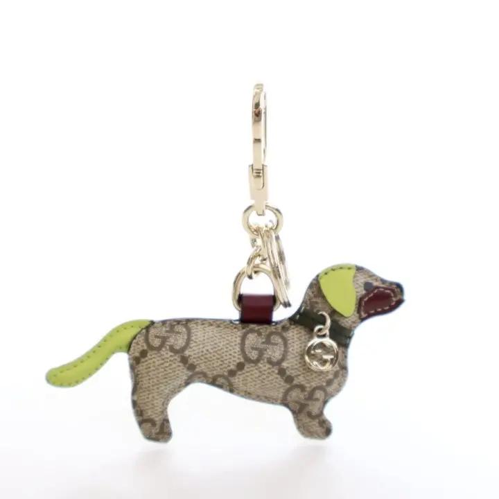Gucci Gg Supreme Dog-Shaped Charm For Bags 1