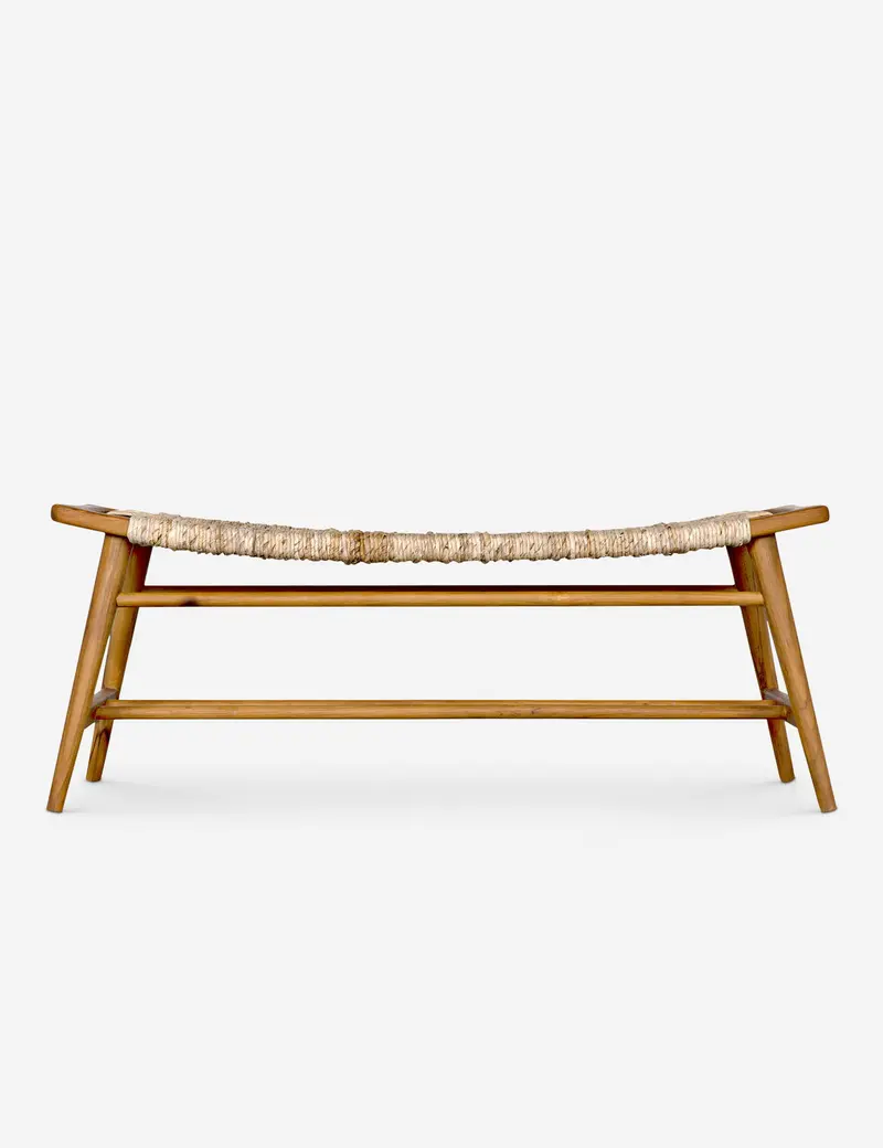 Halmahera Solid Wood Entryway Bench 1