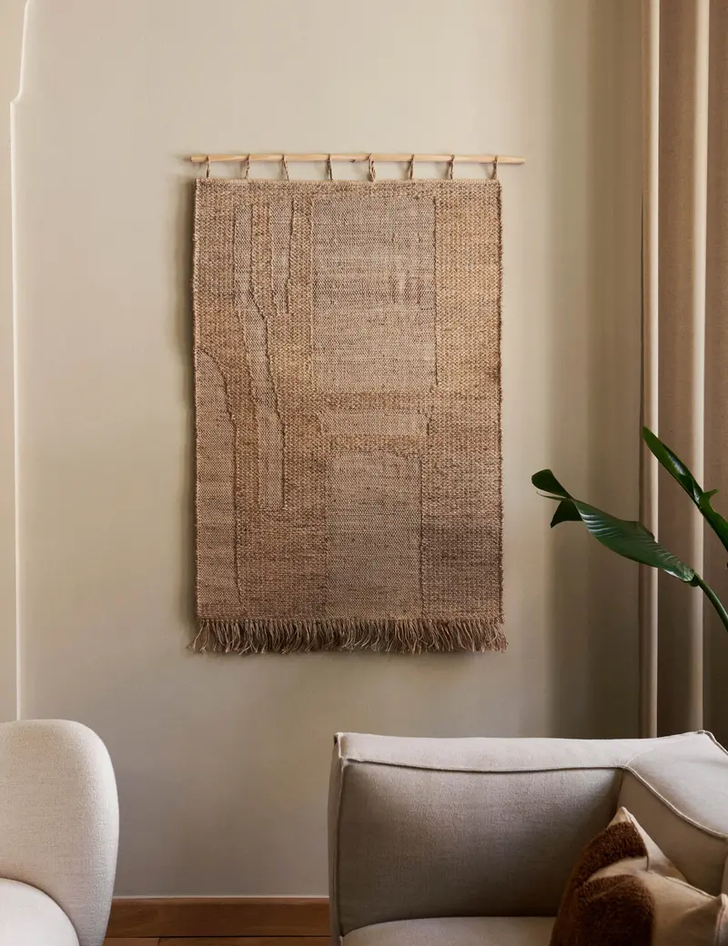 Harvest Textile Wall Hanging – Ferm Living Woven Art Installation 1