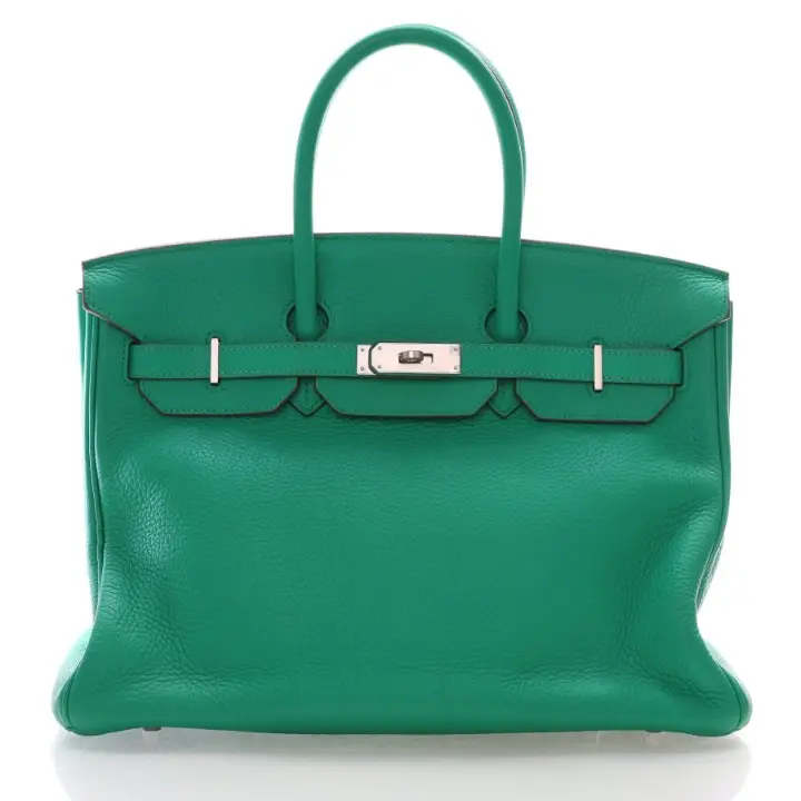 Hermès Birkin 35 In Menthe Clemence Leather 1