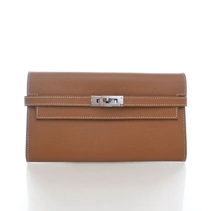 Hermès Kelly Longue Wallet In Gold Epsom Leather 1