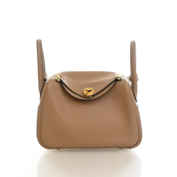 Hermès Mini Lindy 20 In Chai Swift Verso Leather 1