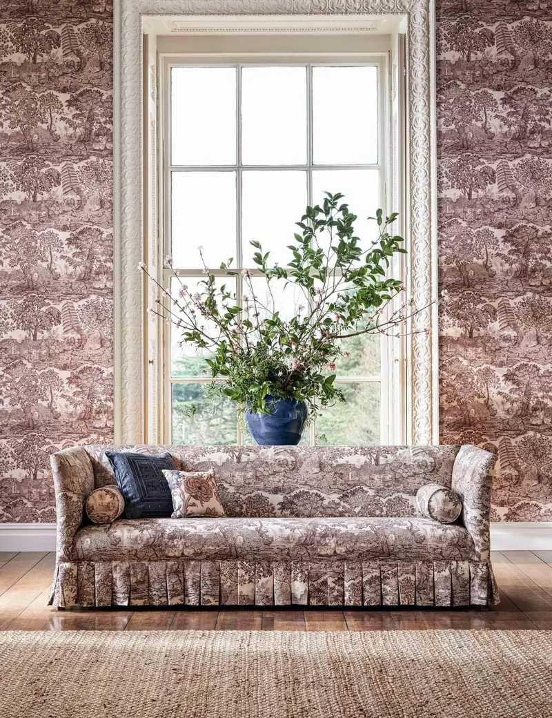 Highgrove Toile Wallpaper – Sanderson Classic English Country Motif 1