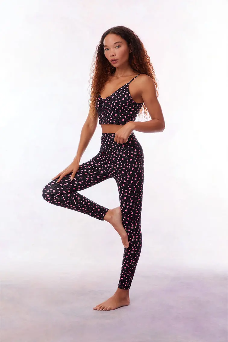 Highland Belle Reverie Ditsy Print High-Waisted Leggings 1