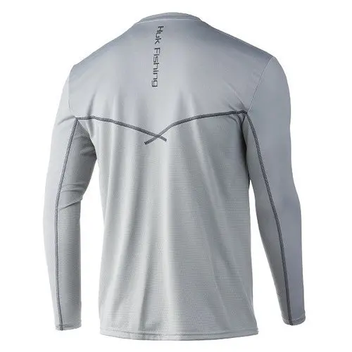 Huk Icon X Long-Sleeve Performance Shirt – Overcast Gray 1