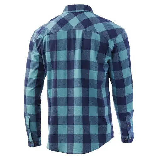 Huk Water Buffalo Fishing Flannel Shirt – Sargasso Sea 1