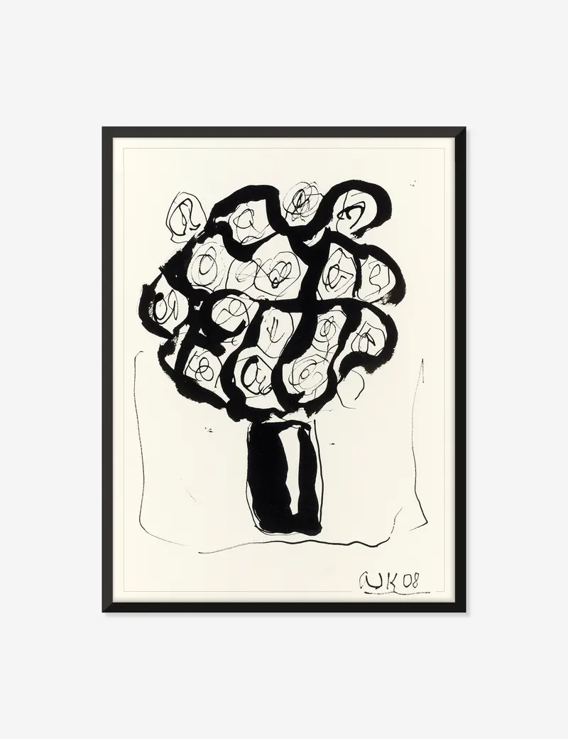 Ink Flower Series No. 5 Wall Art Print By Arthur Krakower 2
