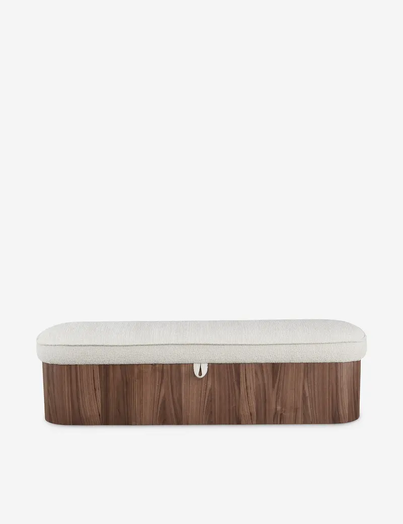 Jeffers Multi-Use Storage Bench – Upholstered Lid & Hidden Compartment 1