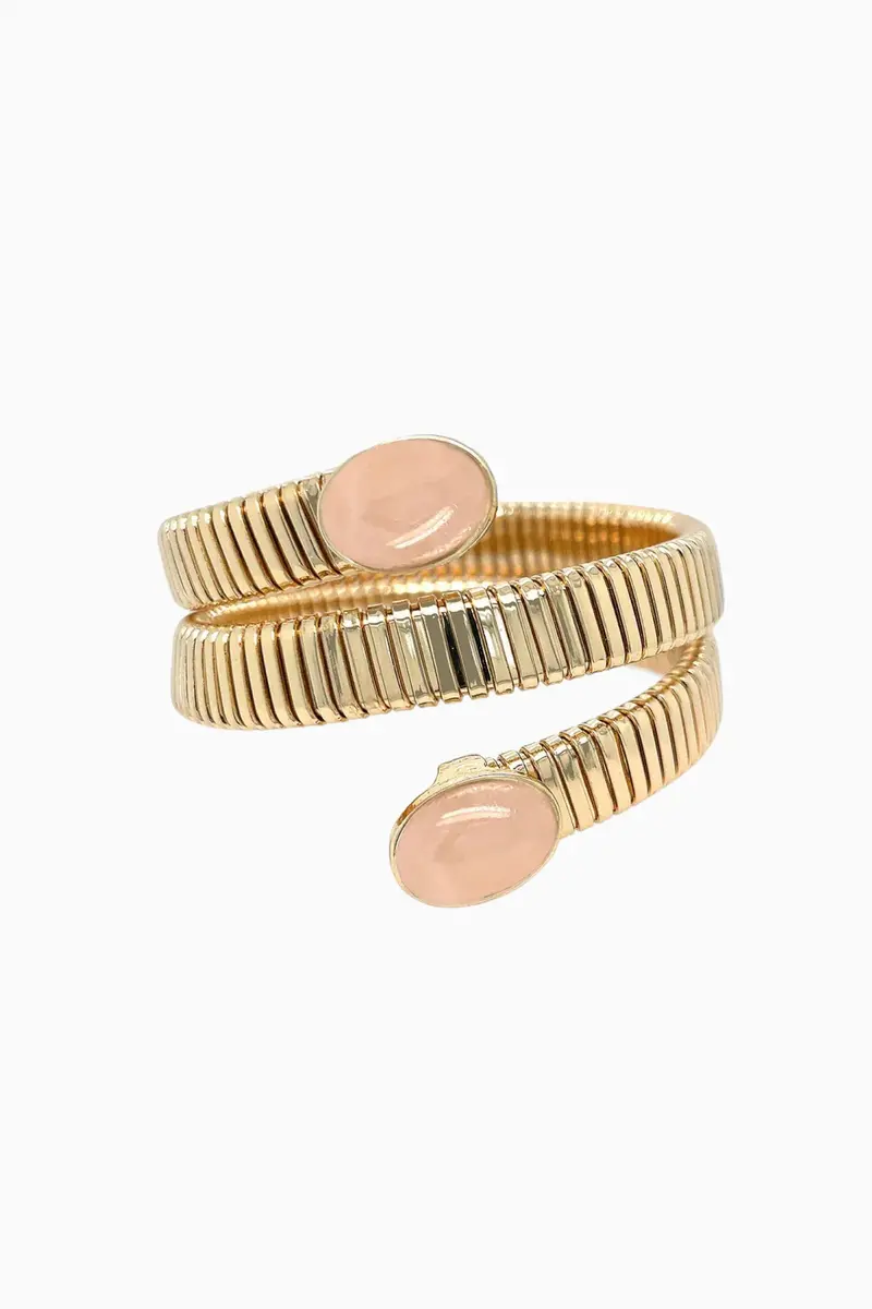 Jennifer Miller Coral Resin Wrap Bracelet – Handcrafted Statement Accessory 1