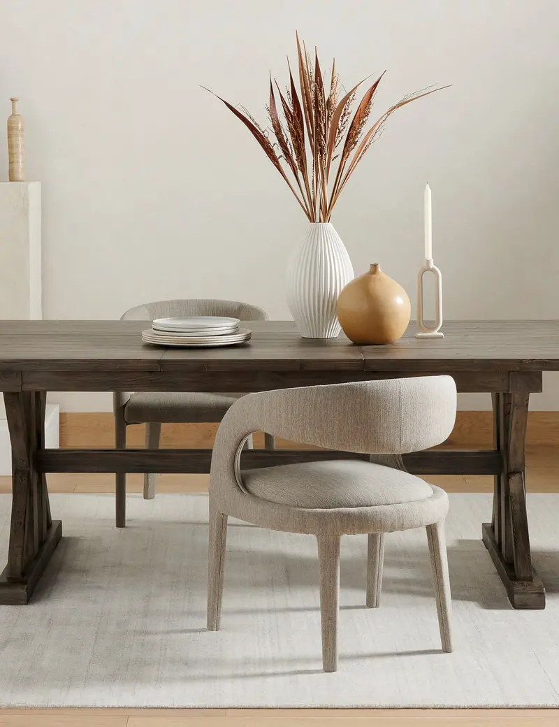 Joel Upholstered Dining Chair With Nailhead Trim 1