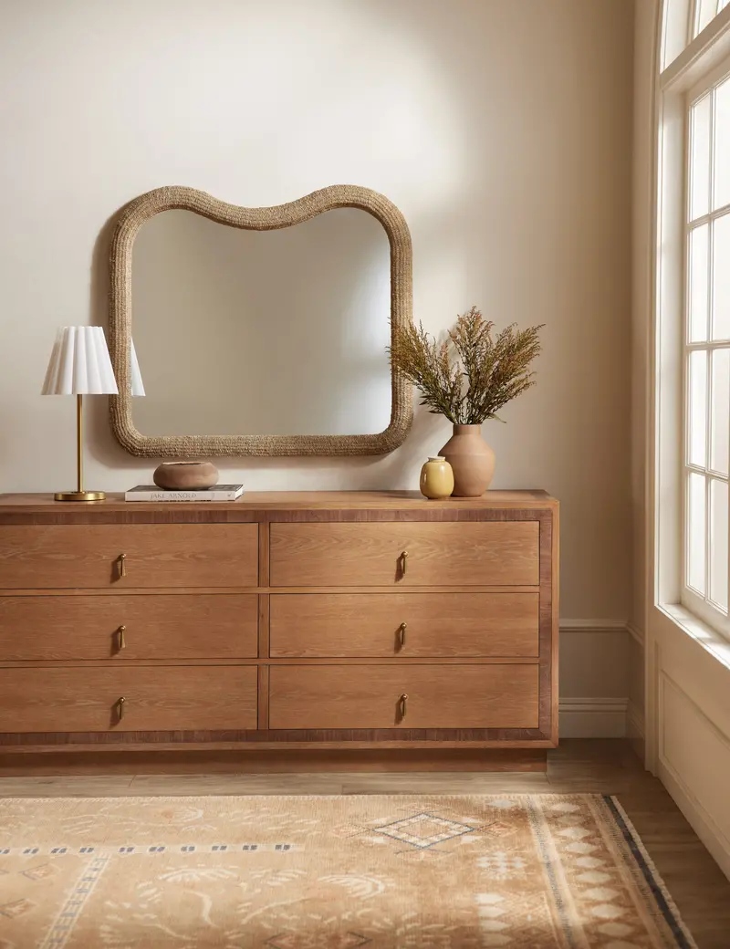 Kacia Slim-Framed Mantel Mirror 1