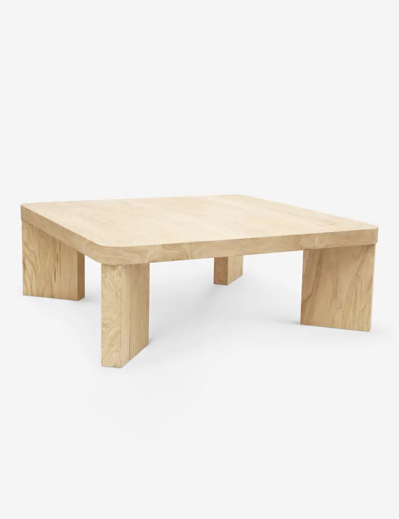 Kearns Square Burl Wood Coffee Table 1
