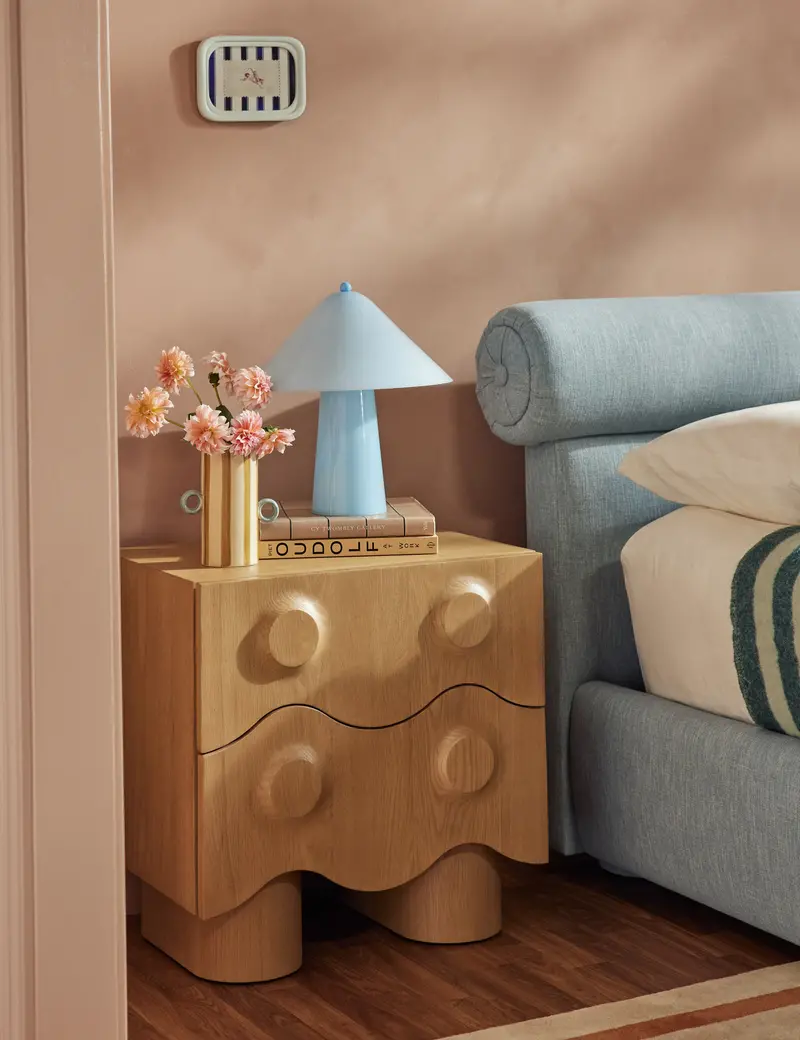 Kitson Compact Nightstand With Open Shelf 1