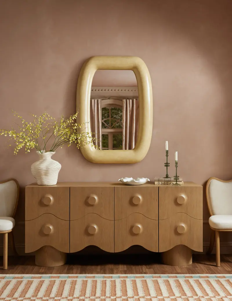 Kitson Multi-Tiered Sideboard With Cabinet Storage 1