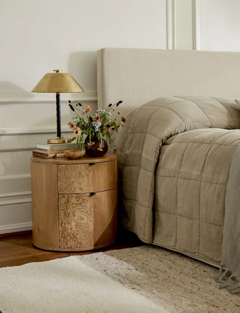 Kono Two-Drawer Nightstand With Smooth Gliding Hardware 1