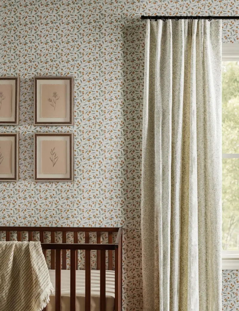 Kumquats Botanical Wallpaper – Rylee + Cru Decorative Wall Paper 1